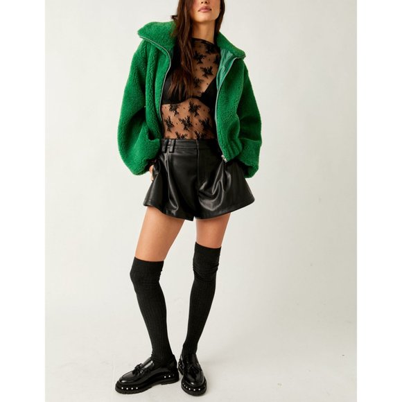 FREE PEOPLE Get Cozy Teddy Jacket / Rolling Hills - Picture 5 of 16